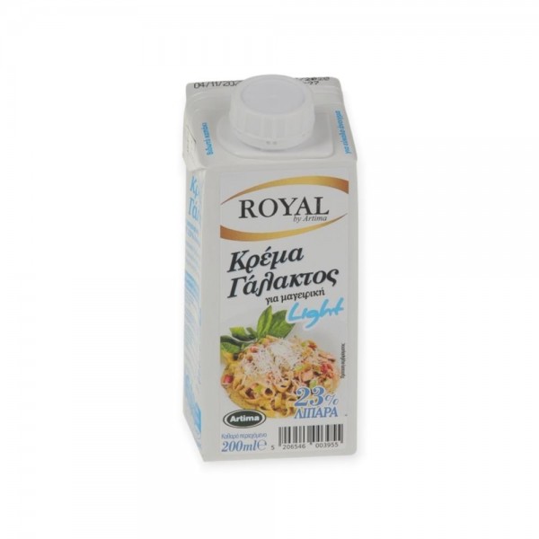 ΚΡΕΜΑ ΓΑΛΑΚΤΟΣ ROYAL LIGHT 23% 200ml
