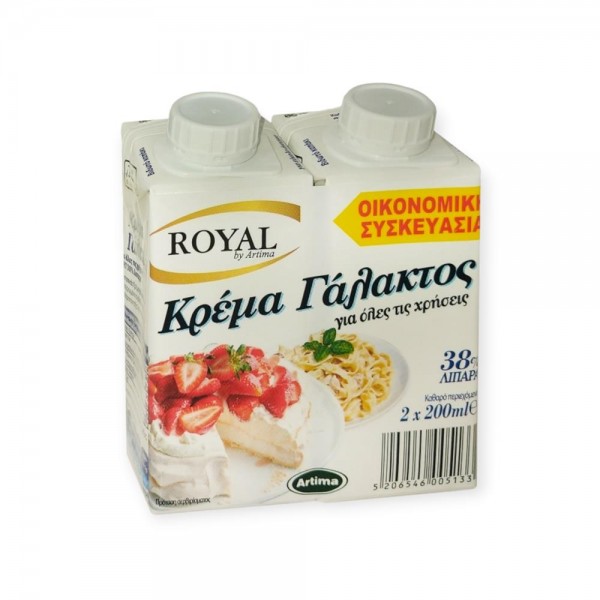 ΚΡΕΜΑ ΓΑΛΑΚΤΟΣ 1+1 ROYAL 36% 200ML ΚΡΕΜΑ ΓΑΛΑΚΤΟΣ 1+1 ROYAL 36% 200ML
