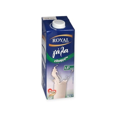 ΓΑΛΑ ROYAL UHT 1,5% ΛΙΠ 1L ΜΕ ΚΑΠΑΚΙ